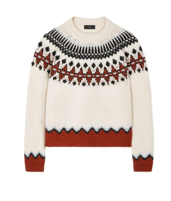 25FW 알라누이 스웨터 LWHE061E25KNI001 0F27 BRICK MULTICOLOR