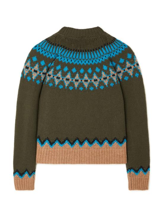 25FW 알라누이 스웨터 LWHE061E25KNI001 5664 OLIVA MULTICOLOR - ALANUI