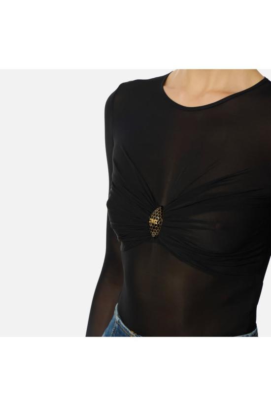 25FW 엘리자베타프랜치 바디수트 티셔츠 BO01657E2110 Black - ELISABETTA FRANCHI