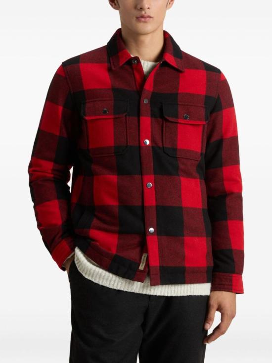 25FW 울리치 알라스칸 리사이클 이탈리안 울 블랜드 오버셔츠 CFWOOS2018MRUT3046UT30465321 RED - WOOLRICH