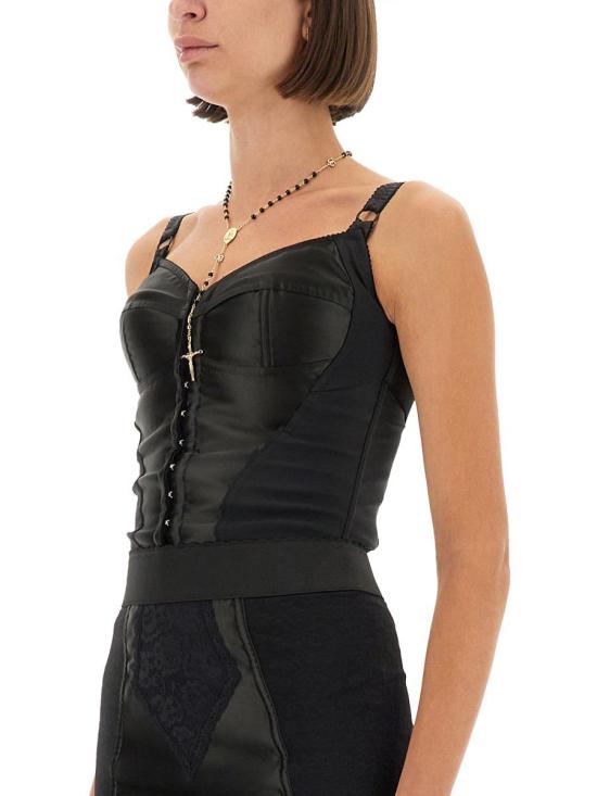 25FW 돌체앤가바나 민소매 티셔츠 F7525T GDCMXN0000 Black - DOLCE & GABBANA