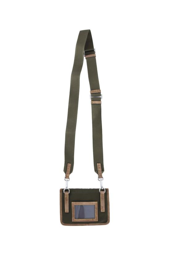 25FW 프라다 삼각로고 리나일론 스웨이드 폰 홀더 크로스백  2ZH1082HJH F041O MULTICOLOURED