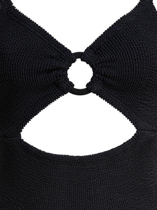 25SS 훈자 지 원피스 수영복 CRYSTAL SWIM CRINKLEBLACK - HUNZA G