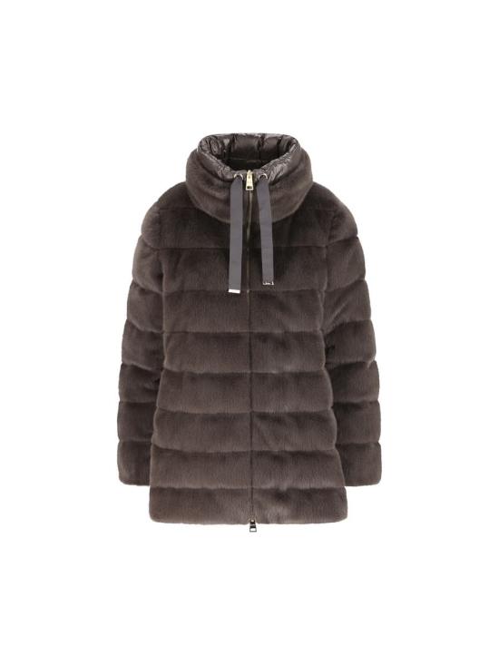 25FW 에르노 레이디 얼터너티브 퍼 & 울트라라이트 나일론 베스트  PI002123D126309480 AI25 Grey