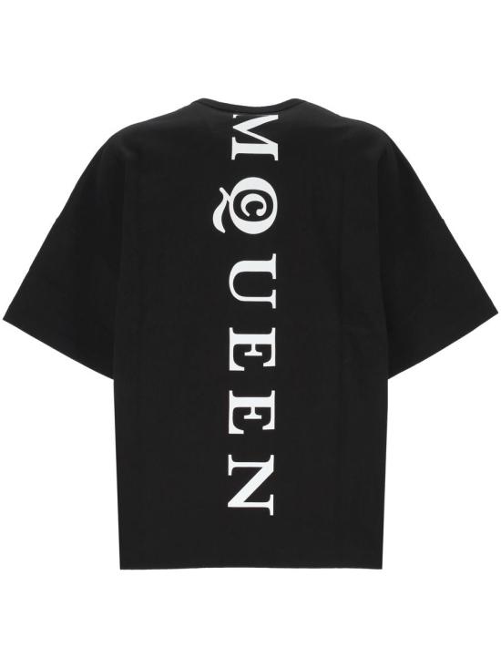 25FW 알렉산더 맥퀸 반팔 티셔츠 828434QTADE0520 Black - ALEXANDER MCQUEEN