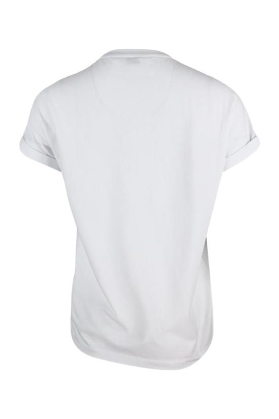 25FW 브루넬로 쿠치넬리 체스트 포켓  M0T18BB300 C159 WHITE - BRUNELLO CUCINELLI