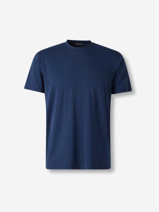 25FW 톰포드 반팔 셔츠 JCS004 JMT012 HB416SEA BLUE NAVY BLUE