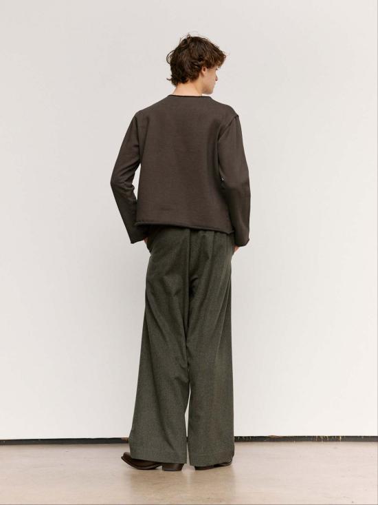  가브리엘라 콜 가먼츠 스트레이트 팬츠 310호 헤비 울 크로스 팬츠 - GABRIELA COLL GARMENTS