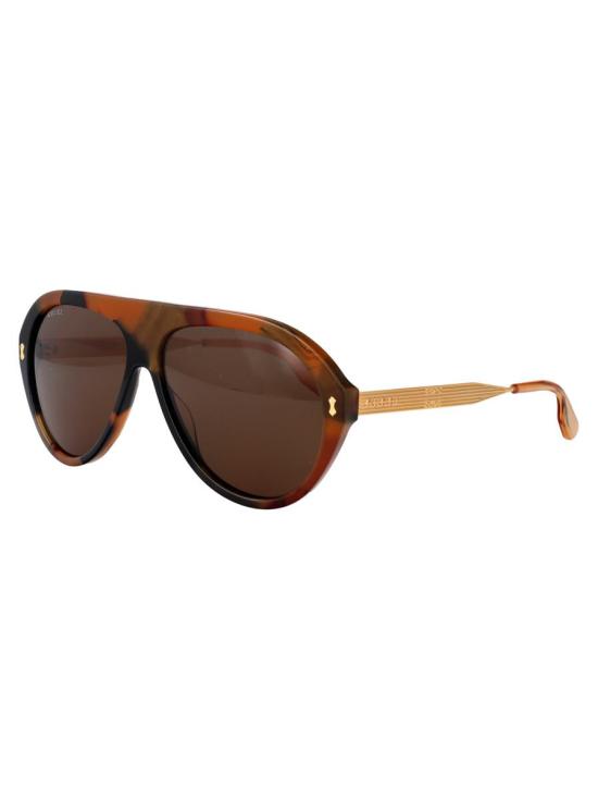 25FW 구찌 안경 GG1515S 002 SUNGLASSES 002 HAVANA GOLD BROWN - GUCCI