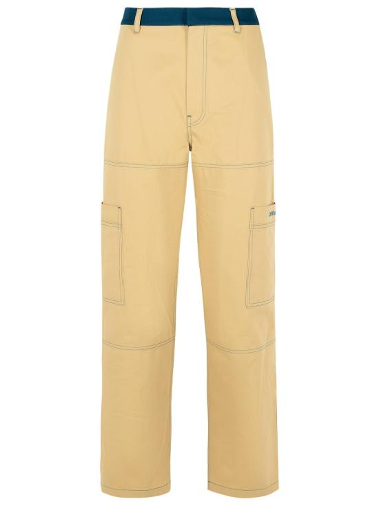 25SS 오프화이트 스트레이트 팬츠 OMCF047S25FAB0016157 Beige