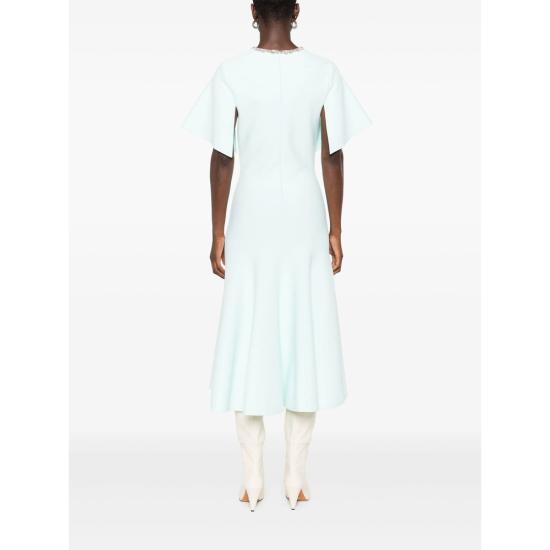 25FW 알렉산더 맥퀸 롱 원피스 839820 Q1BEN 4333 BLUE - ALEXANDER MCQUEEN