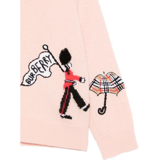 25FW [키즈] 버버리 가디건 8109142 KG5 ROMIE A1445 PINK - BURBERRY