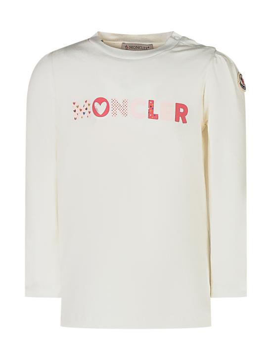 25FW [키즈] 몽클레어 티셔츠 K29518D0000689AUM 034 BIANCO