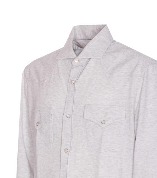 25FW 브루넬로 쿠치넬리 셔츠 ME8546666 C3657 Grey - BRUNELLO CUCINELLI