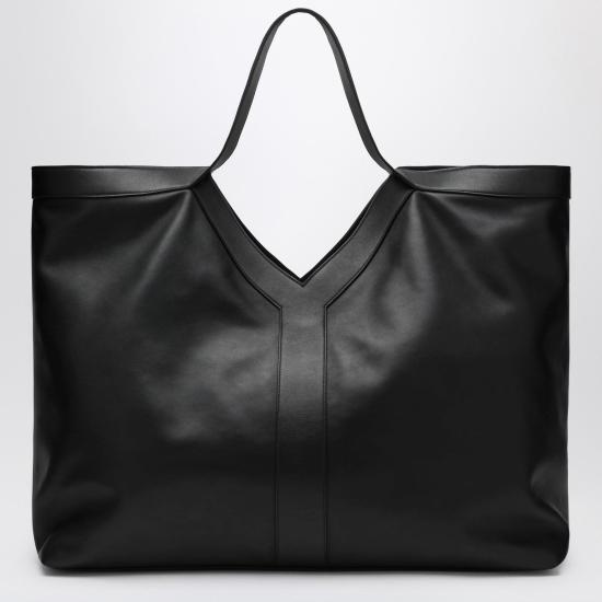 25FW 생로랑 그레인 레더 Y 맥시 토트 백 838281AAEIF Black