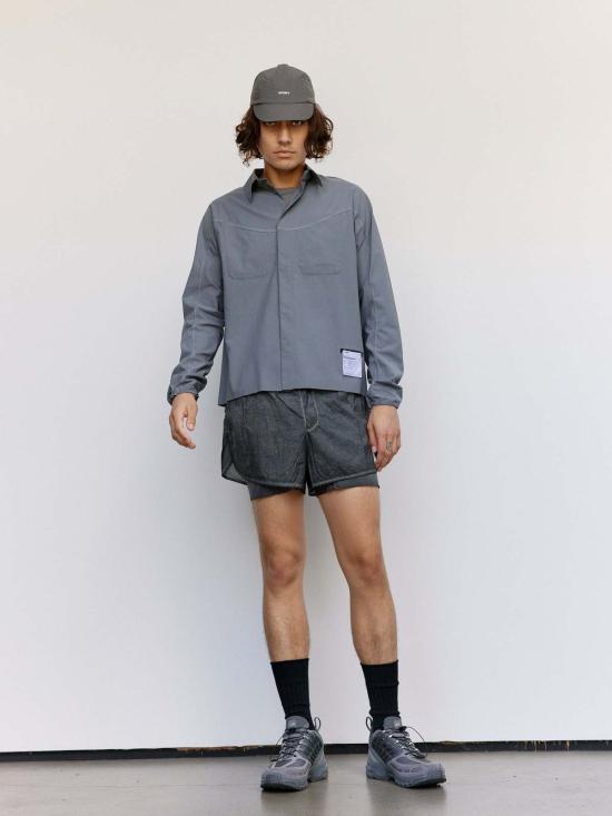  새티스파이 긴팔 셔츠 세티스파이 라바 스모크 피스 쉘 리버 - SATISFY