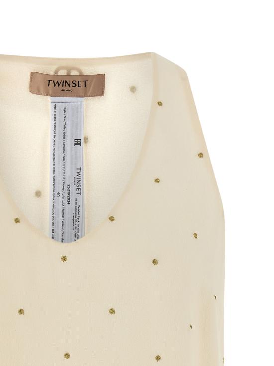 25FW 트윈셋 민소매 티셔츠 252TP203407222 Beige - TWINSET