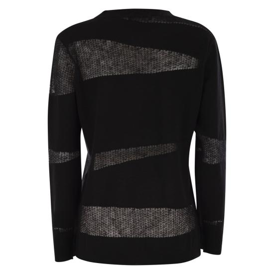 25FW 파비아나 필리피 플래티넘 모헤어 스웨터 MAD225F507 BLACK - FABIANA FILIPPI