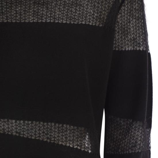 25FW 파비아나 필리피 플래티넘 모헤어 스웨터 MAD225F507 BLACK - FABIANA FILIPPI