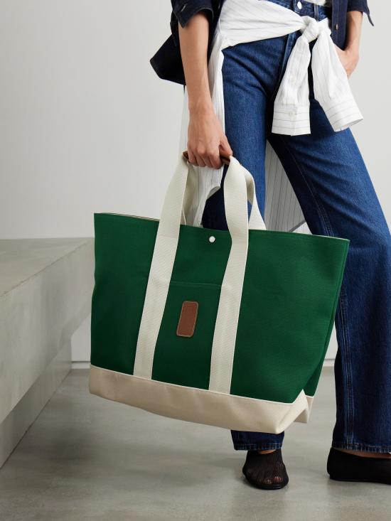  휘 드 베르누이 토트백 RDVU3FBTT021GN GREEN WHITE DOM - RUE DE VERNEUIL