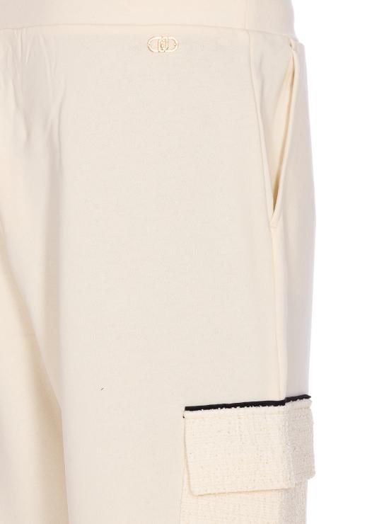 25FW 리우조 트레이닝/조거 팬츠 TF5159FS321 B2565 White - LIU JO