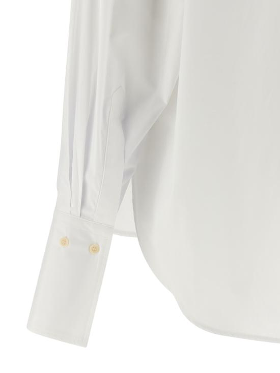 25FW 누드 블라우스 1103W2567501 White - NUDE