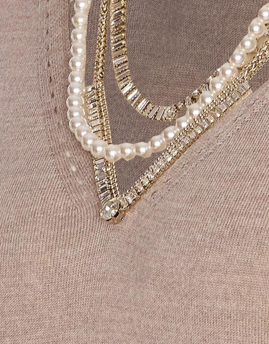 25FW 리우조 스웨터 CF5042MA82O 02158 Beige - LIU JO