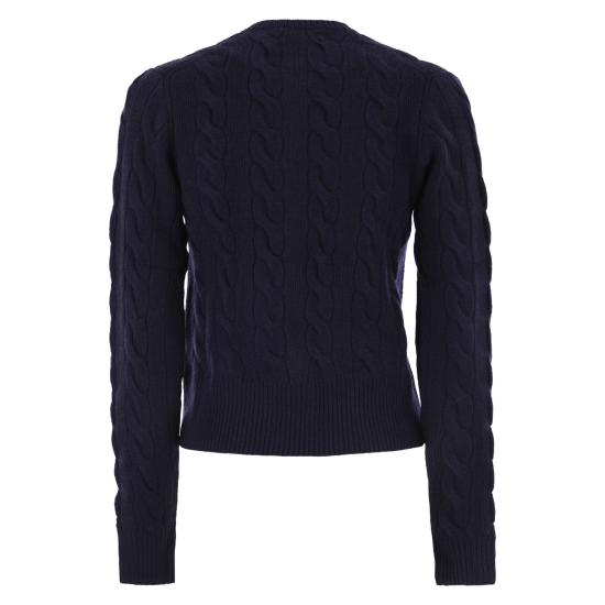  폴로 랄프로렌 로고 자수 크루넥 가디건 211972104 NAVY - POLO RALPH LAUREN