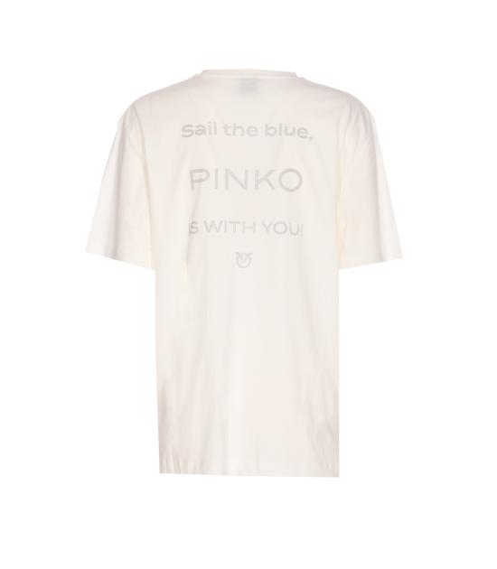 25FW 핑코 반팔 티셔츠 105526 A2S1Z05 White - PINKO