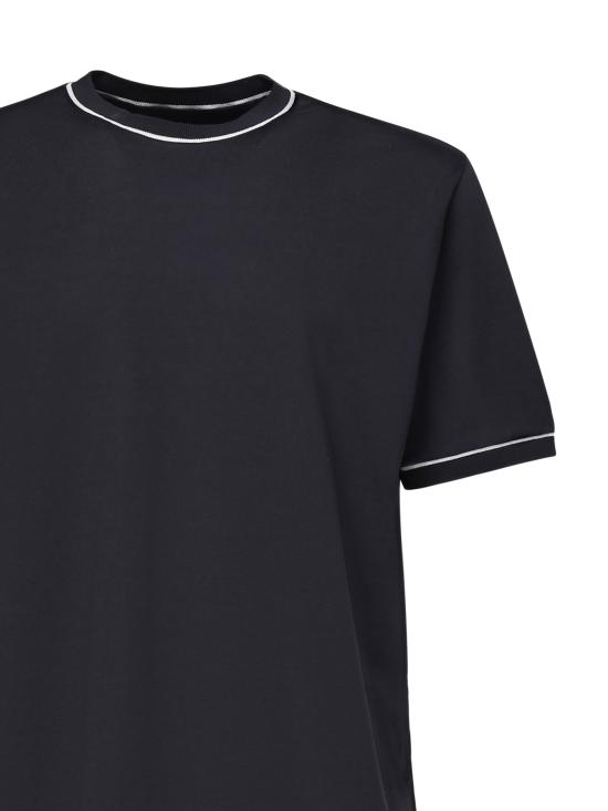 25FW 일레븐티 반팔 티셔츠 L75TSHL04TES0L304 11 13 Blue - ELEVENTY