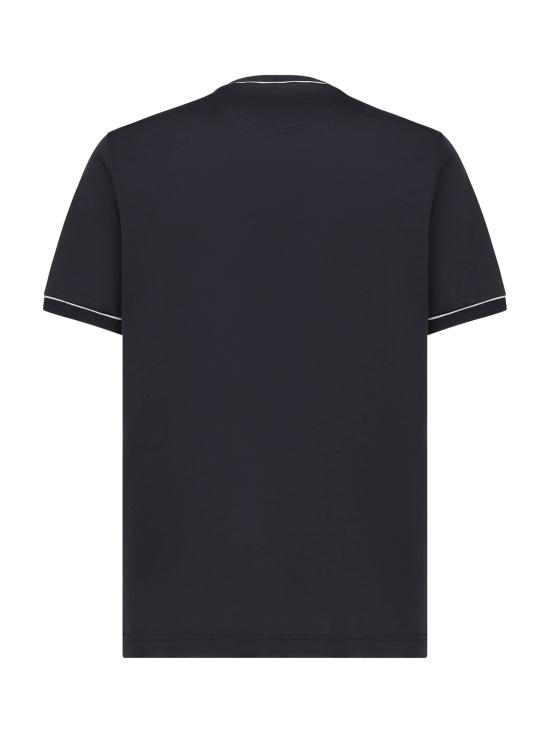 25FW 일레븐티 반팔 티셔츠 L75TSHL04TES0L304 11 13 Blue - ELEVENTY