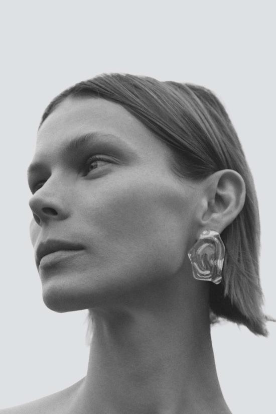  줄리 테브노 이어링 선셋 오스트라 유리 귀걸이 - JULIE THEVENOT