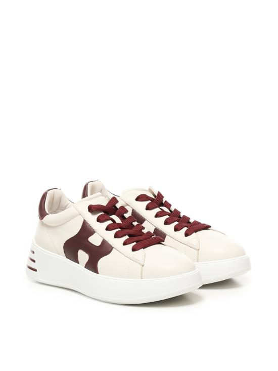 25FW 호간 스니커즈 HXW5640DN61UAI 479F White bordeaux - HOGAN