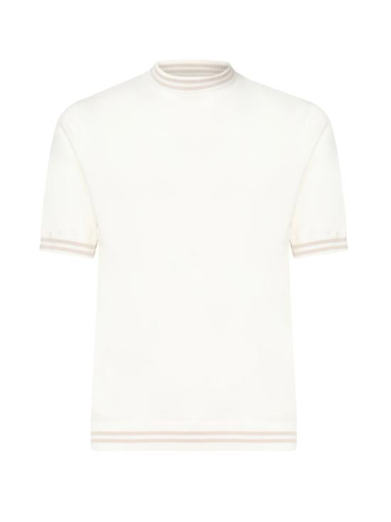 25FW 일레븐티 반팔 티셔츠 L76MAGL40MAG0L019 01 02 WHITE AND BEIGE