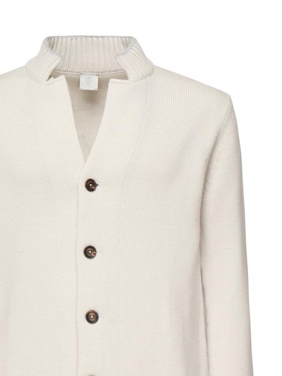 25FW 일레븐티 가디건 L76MAGL78MAG0L029 02 13 SAND AND LIGHT GRAY - ELEVENTY