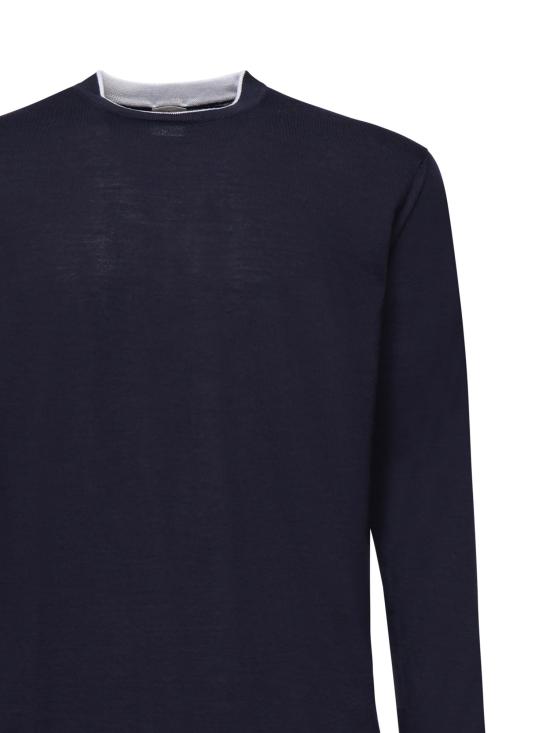 25FW 일레븐티 스웨터 L76MAGL36MAG0L018 11 01 Blue - ELEVENTY