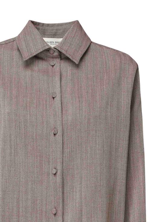 25FW 골든구스 셔츠 GWP02470 P00209040190 Maroon - GOLDEN GOOSE