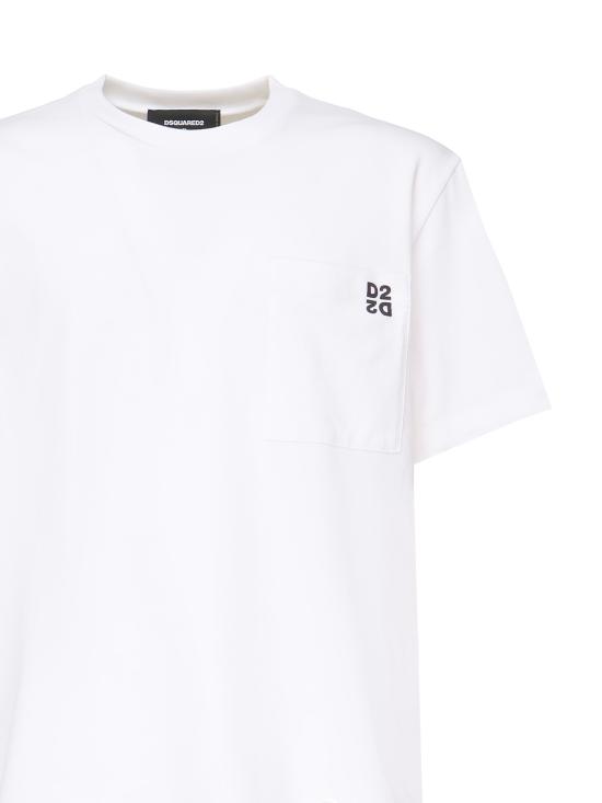 25FW 디스퀘어드2 반팔 티셔츠 S74GD1475 D20033963 White - DSQUARED2