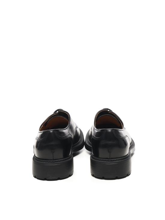 25FW 듀칼 / 남성 레더 레이스업 슈즈 DU3501HENURUF188 NN00 Black BPG - DOUCAL’S