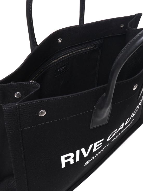 25FW 생로랑 토트백 509415 FAAVR1070 Black white - SAINT LAURENT