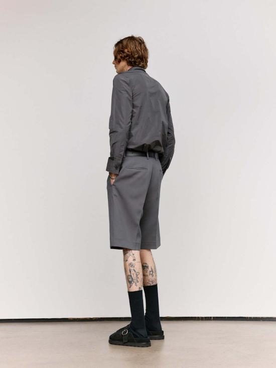  질샌더 긴팔 셔츠 질 샌더 폴리 태피터  (넥타이 포함) - JIL SANDER