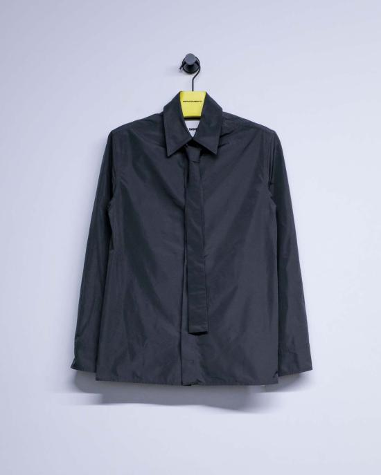  질샌더 긴팔 셔츠 질 샌더 폴리 태피터  (넥타이 포함) - JIL SANDER