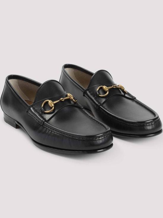 25FW 구찌 1953 홀스빗 레더 로퍼 307929BLM001000 Black - GUCCI