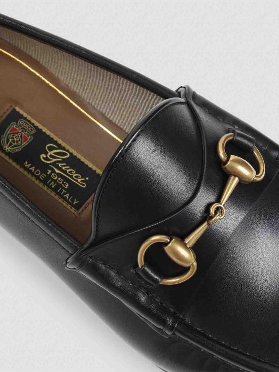 25FW 구찌 1953 홀스빗 레더 로퍼 307929BLM001000 Black - GUCCI