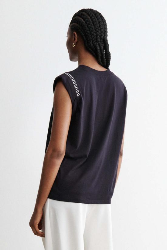  레이첼 코미 반팔 티셔츠 마일스 티셔츠 블랙 - RACHEL COMEY