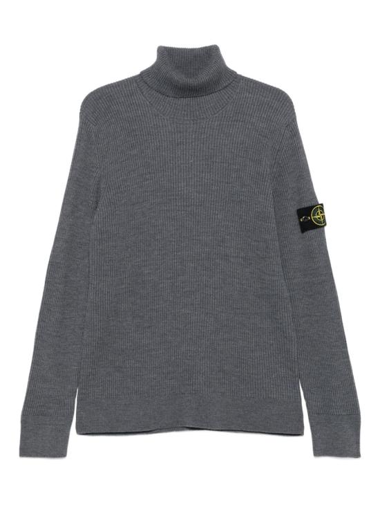 25FW 스톤 아일랜드 5100052 풀 립 RWS 울 터틀넥 스웨터  K2S155100052 S00C2V0M67 Grey - STONE ISLAND
