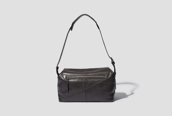 25FW 르메르 크로스백 주말 기어 백 - 광택 식물성 가죽 BG0083 LL0067 다크 그레이 - LEMAIRE