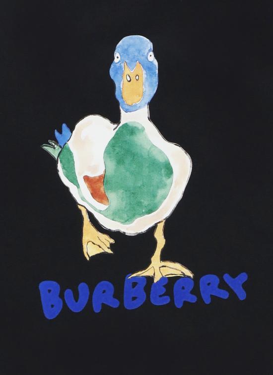 25FW [키즈] 버버리 티셔츠 8108572 KB5 CEDAR DUCK WALKA1189 Black - BURBERRY