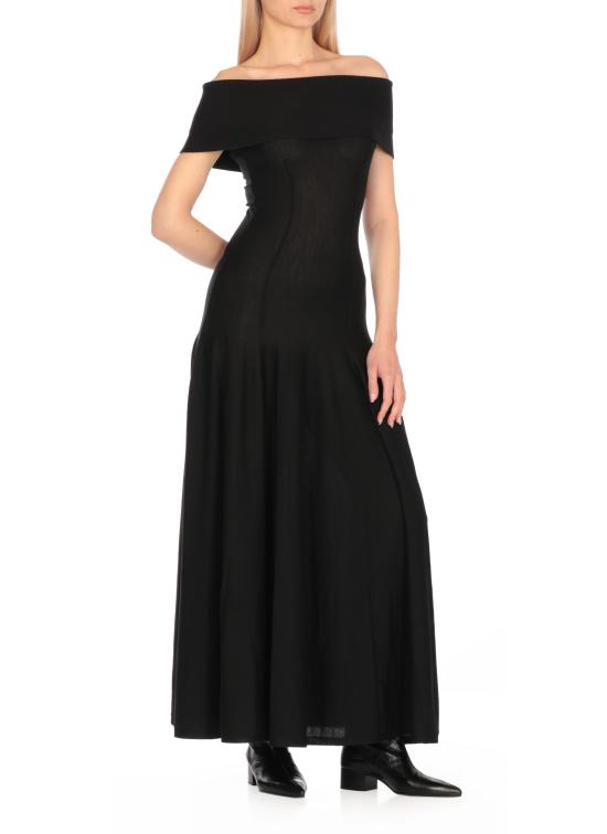 25FW 케이트 롱 원피스 9709521 200 Black - KHAITE