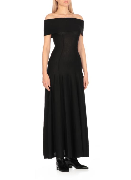 25FW 케이트 롱 원피스 9709521 200 Black - KHAITE